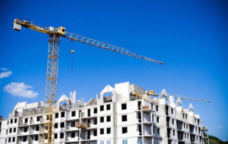 Top of hotel building under construction